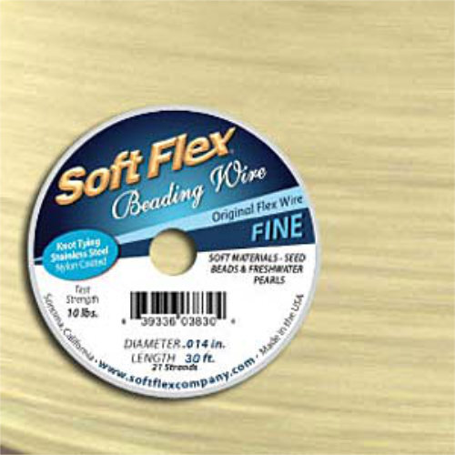 Soft Flex- .014 in (0.36 mm) - Bone - 100ft / 30.5m spool