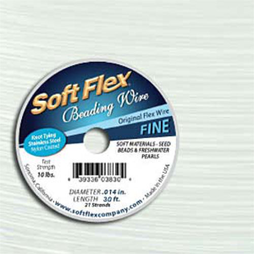 Soft Flex- .014 in (0.36 mm) - White Quartz - 30ft / 9.15m spool