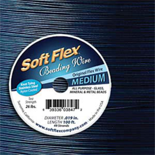 Soft Flex- .019 in (0.48 mm) - Dark Blue Lapis - 100ft / 30.5m spool