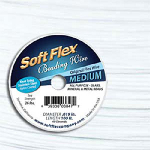 Soft Flex- .019 in (0.48 mm) - White Quartz - 100ft / 30.5m spool