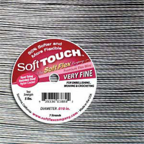 Soft Touch- .010 in (0.25 mm) - Satin Silver - 30ft / 9.15m spool
