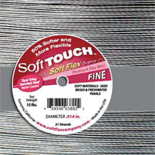 Soft Touch- .014 in (0.36 mm) - Satin Silver - 100ft / 30.5m spool