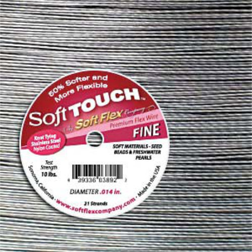 Soft Touch- .014 in (0.36 mm) - Satin Silver - 30ft / 9.15m spool
