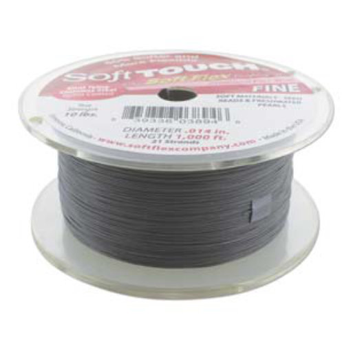 Soft Touch- .014 in (0.36 mm) - Satin Silver - 1000ft / 305m spool
