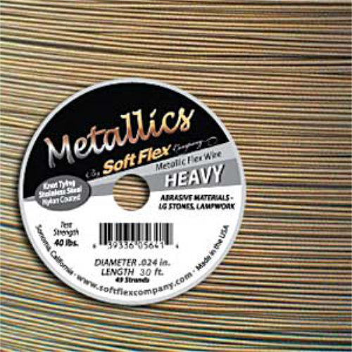 Soft Flex- .024 in (0.61 mm) - Antique Brass - 30ft / 9.15m spool