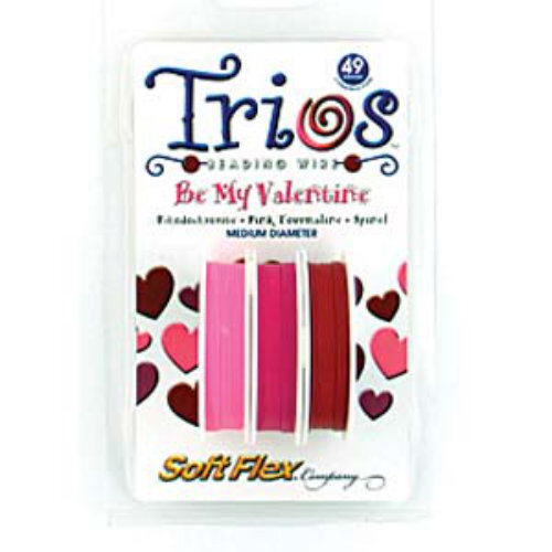 Soft Flex Trios- .019 in (0.48 mm) - Be My Valentine - 10ft / 3m spool