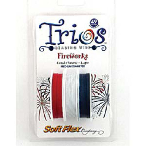 Soft Flex Trios- .019 in (0.48 mm) - Fireworks - 10ft / 3m spool