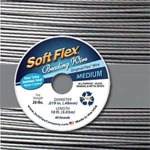 Soft Flex- .019 in (0.48 mm) - Satin Silver - 10ft / 3m spool