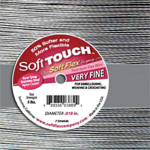 Soft Touch- .010 in (0.25 mm) - Satin Silver - 10ft / 3m spool
