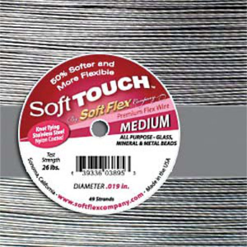 Soft Touch- .019 in (0.48 mm) - Satin Silver - 10ft / 3m spool