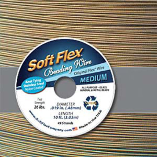 Soft Flex- .019 in (0.48 mm) - Antique Brass - 10ft / 3m spool