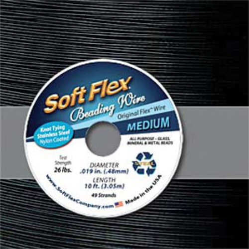 Soft Flex- .019 in (0.48 mm) - Black Onyx - 10ft / 3m spool