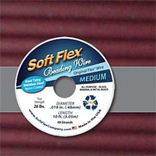 Soft Flex- .019 in (0.48 mm) - Garnet - 10ft / 3m spool