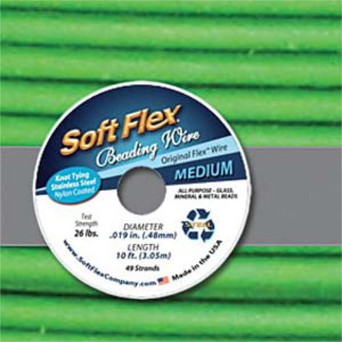 Soft Flex- .019 in (0.48 mm) - Peridot - 10ft / 3m spool