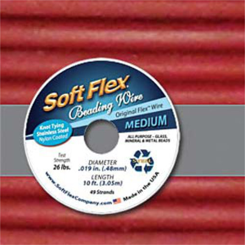 Soft Flex- .019 in (0.48 mm) - Spinel - 10ft / 3m spool