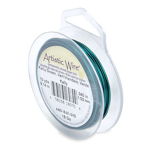 Kelly Green - 18 Gauge (1.0 mm) - 10 yd (9.1 m) - AWS-18-07-10YD