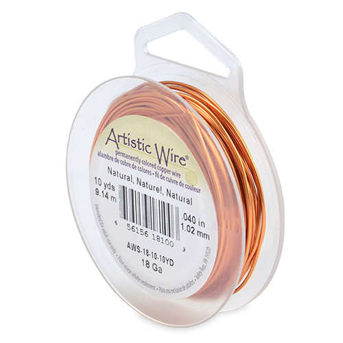 Natural - 18 Gauge (1.0 mm) - 10 yd (9.1 m) - AWS-18-10-10YD