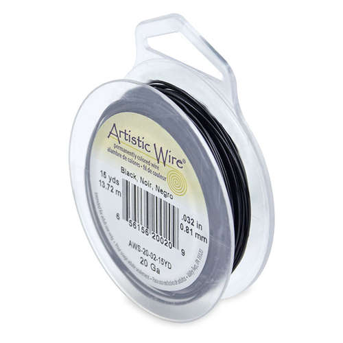 Black - 20 Gauge (.81 mm) - 15 yd (13.7 m) - AWS-20-02-15YD