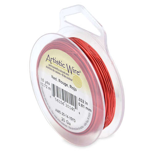 Red - 20 Gauge (.81 mm) - 15 yd (13.7 m) - AWS-20-14-15YD