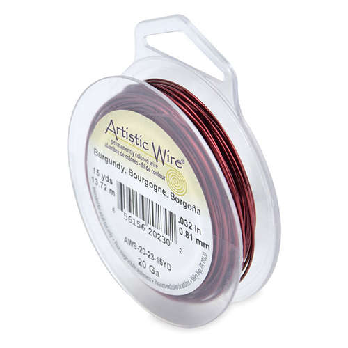 20 Gauge (.81 mm) - 15 yd (13.7 m) - Burgundy - AWS-20-23-15YD