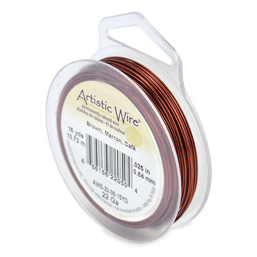 22 Gauge (.64 mm) - 15 yd (13.7 m) - Brown - AWS-22-05-15YD