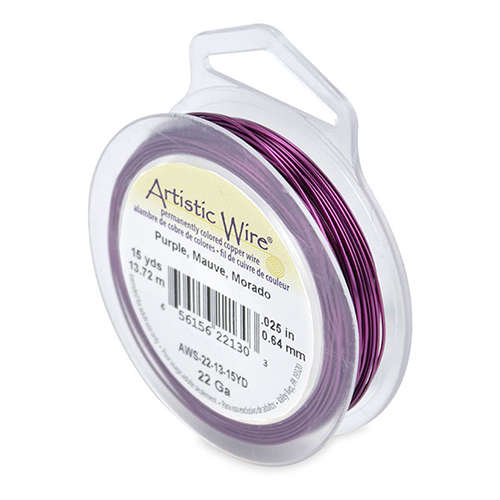 22 Gauge (.64 mm) - 15 yd (13.7 m) - Purple - AWS-22-13-15YD