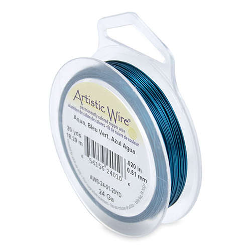 24 Gauge (.51 mm) - 20 yd (18.2 m) - Aqua - AWS-24-01-20YD