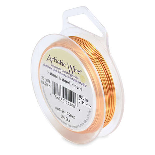 Natural - 24 Gauge (.51 mm) - 20 yd (18.2 m) - AWS-24-10-20YD