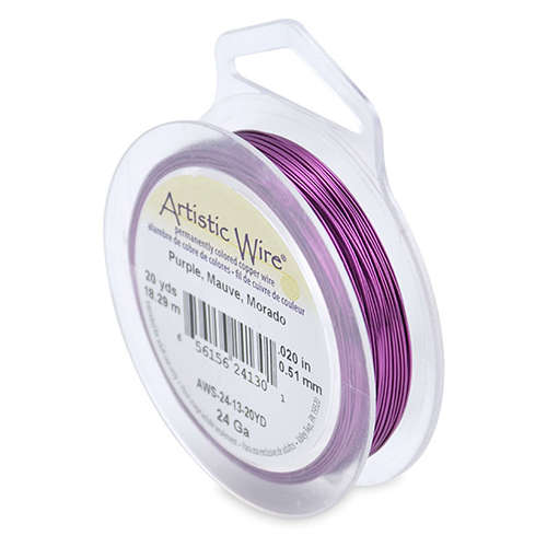 Purple - 24 Gauge (.51 mm) - 20 yd (18.2 m) - AWS-24-13-20YD