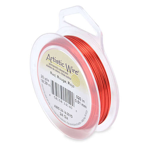 Red - 24 Gauge (.51 mm) - 20 yd (18.2 m) - AWS-24-14-20YD