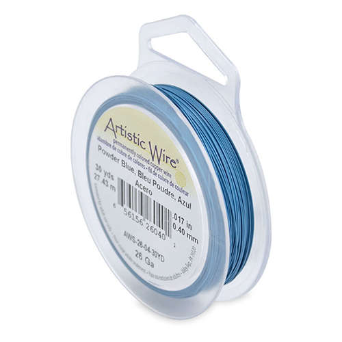 26 Gauge (.41 mm) - 30 yd (27.4 m) - Powder Blue - AWS-26-04-30YD