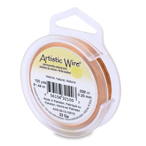 32 Gauge (.20 mm) -  100 yd (91.4m) - Natural - AWS-32-10-100YD