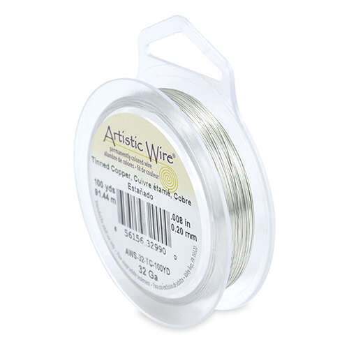 32 Gauge (.20 mm) -  100 yd (91.4m) - Tinned Copper - AWS-32-TC-100YD