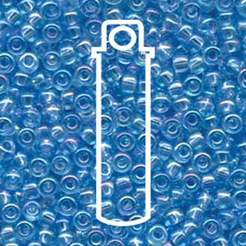 Miyuki 6/0 Rocaille Bead - 6-9260 - Transparent Aqua AB - 22gm Vial
