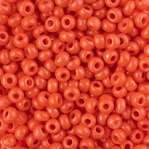 Preciosa 8/0 Rocaille Seed Beads - SB8-16A91 - Orange - Terra Intensive - 22gm Vial