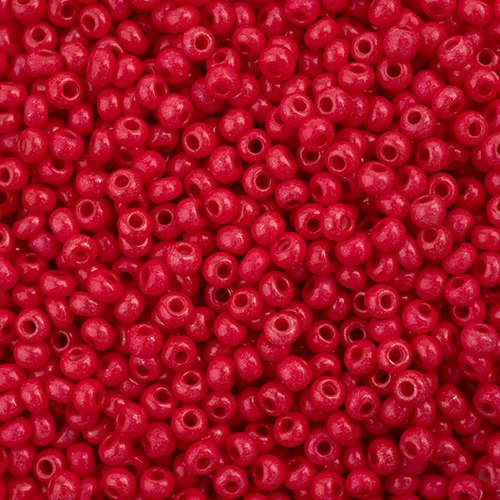 Preciosa 11/0 Rocaille Seed Beads - SB11-16A98 - Red - Terra Intensive - 22gm Vial