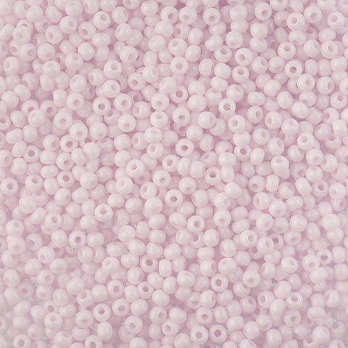 Preciosa 10/0 Rocaille Seed Beads - SB10-73420  - Opaque Natural Pink - 22gm Vial