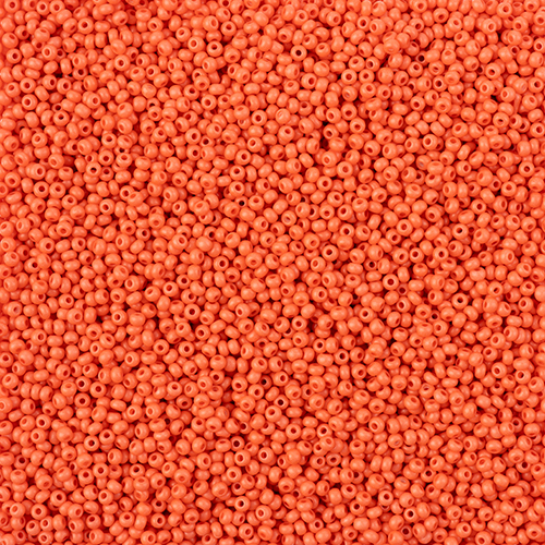 Preciosa 11/0 Rocaille Seed Beads - SB11-16A91M - Matte Orange - Terra Intensive - 22gm Vial