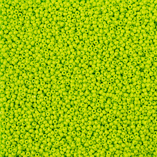 Preciosa 11/0 Rocaille Seed Beads - SB11-16A54M - Matte Light Green - Terra Intensive - 22gm Vial