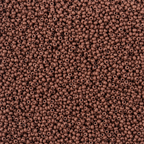 Preciosa 11/0 Rocaille Seed Beads - SB11-16A19M - Matte Dark Brown - Terra Intensive - 22gm Vial