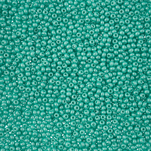 Preciosa 11/0 Rocaille Seed Beads - SB11-22016 - Chalk Mint - PermaLux - 23gm Vial