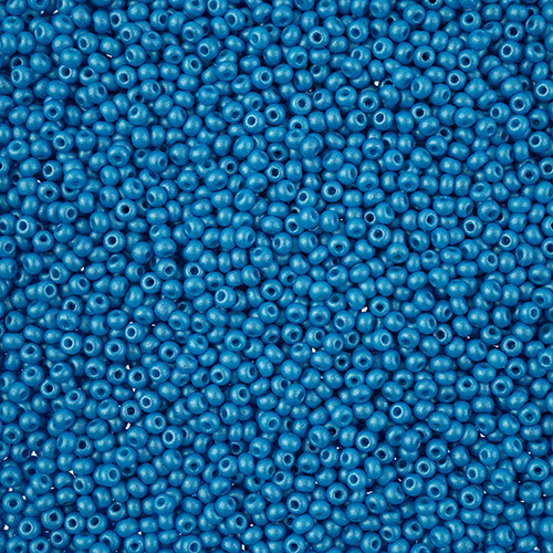 Preciosa 11/0 Rocaille Seed Beads - SB11-22019 - Chalk Dark Turquoise - PermaLux - 23gm Vial
