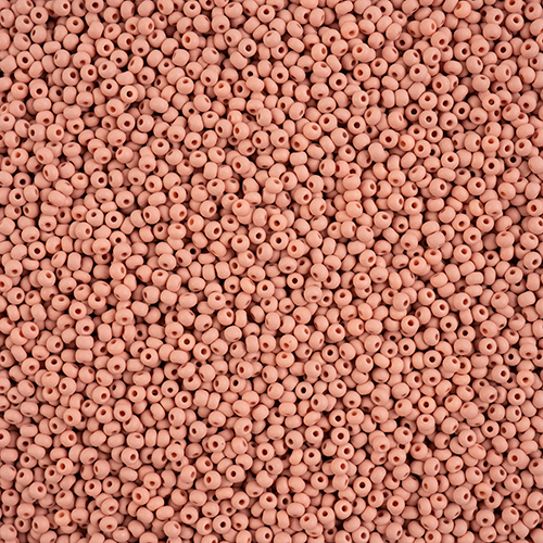 Preciosa 11/0 Rocaille Seed Beads - SB11-22M06 - Matte Chalk Light Brown - PermaLux - 24gm Vial