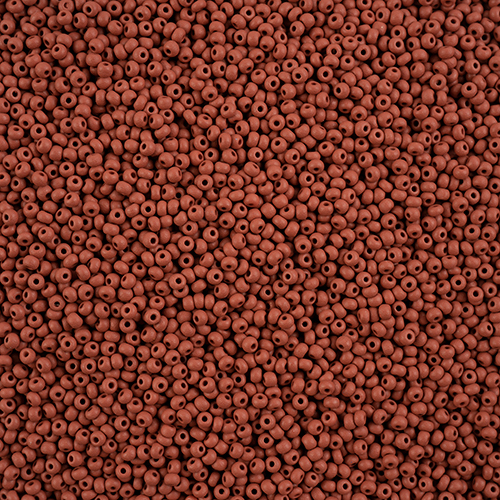 Preciosa 11/0 Rocaille Seed Beads - SB11-22M07 - Matte Chalk Brown - PermaLux - 24gm Vial