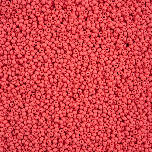 Preciosa 11/0 Rocaille Seed Beads - SB11-22M08 - Matte Chalk Red - PermaLux - 24gm Vial