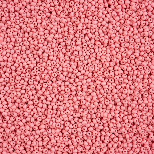 Preciosa 11/0 Rocaille Seed Beads - SB11-22M09 - Matte Chalk Pink - PermaLux - 24gm Vial