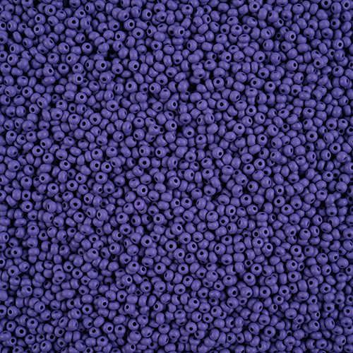 Preciosa 11/0 Rocaille Seed Beads - SB11-22M15 - Matte Chalk Dark Violet - PermaLux - 24gm Vial