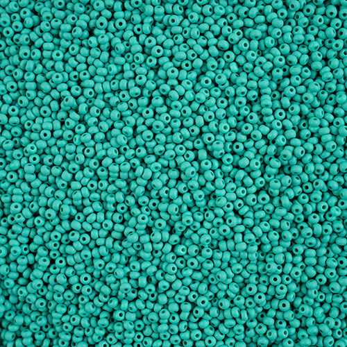 Preciosa 11/0 Rocaille Seed Beads - SB11-22M17 - Matte Chalk Sea Green - PermaLux - 24gm Vial