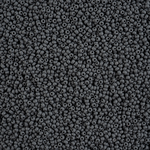 Preciosa 11/0 Rocaille Seed Beads - SB11-22M22 - Matte Chalk Grey - PermaLux - 24gm Vial