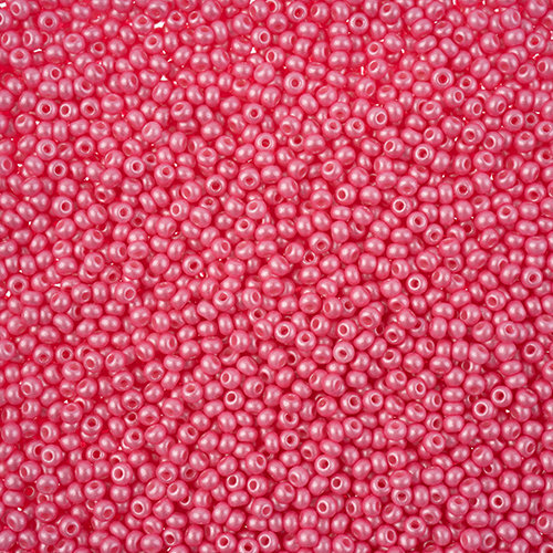 Preciosa 10/0 Rocaille Seed Beads - SB10-22010 - Chalk Light Pink - PermaLux - 22gm Vial